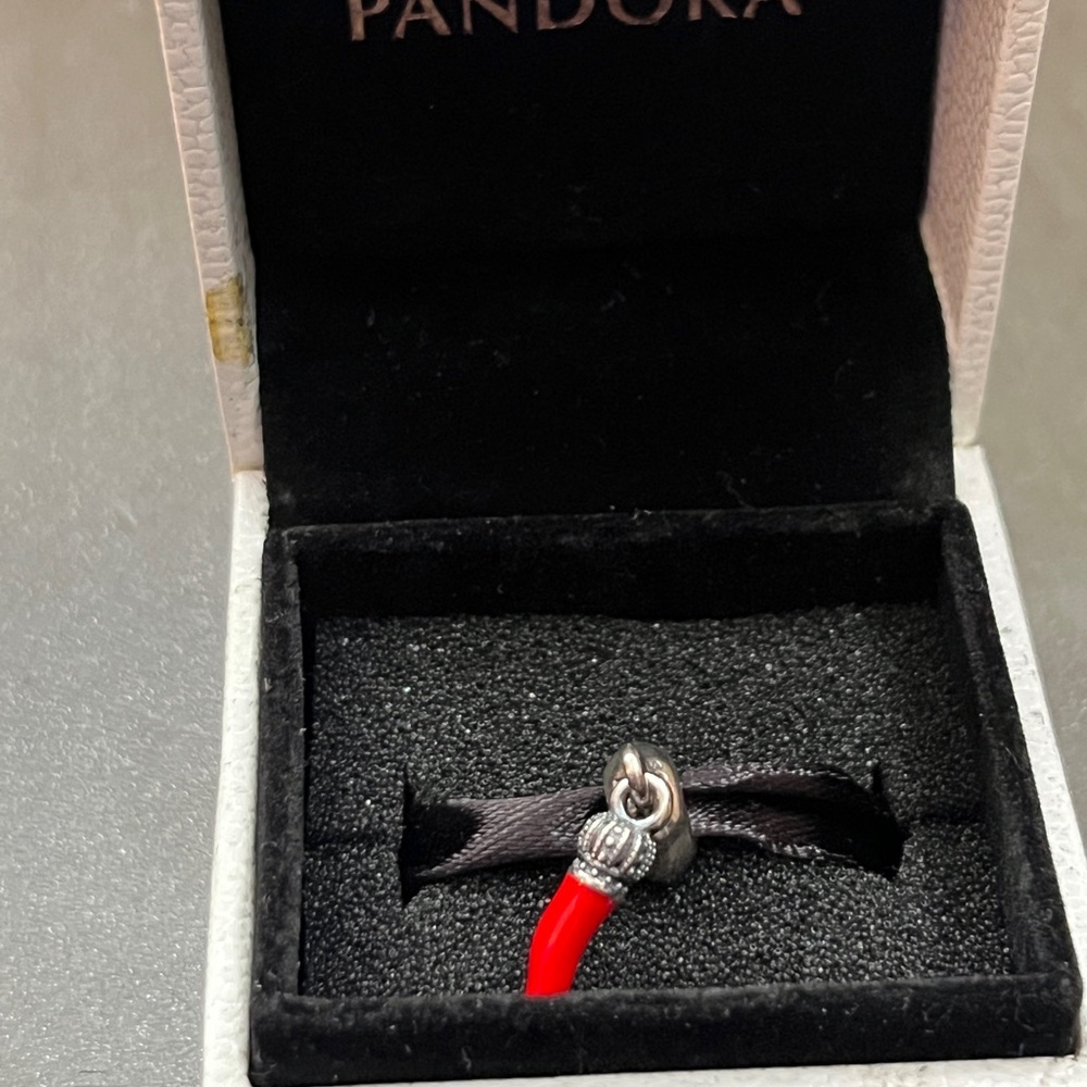 Pandora Red Corno Horn Charm (Retired) - Picture 2 of 4